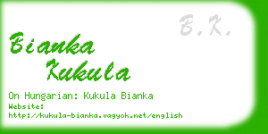 bianka kukula business card